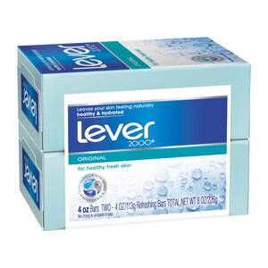 Lever 2000 Original Bars 4 oz, 2 Bar