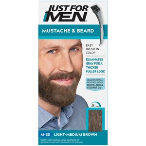 Just For Men Color Gel Mustache/Beard/Sideburns 85 Light-Medium Brown