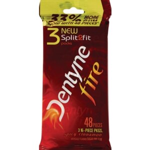 Dentyne Fire Split-2-Fit, Spicy Cinnamon