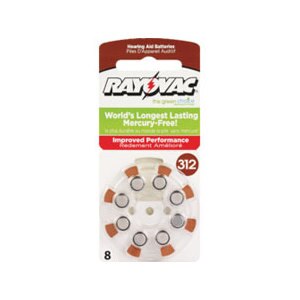 Rayovac Hearing Aid Batteries Size 312