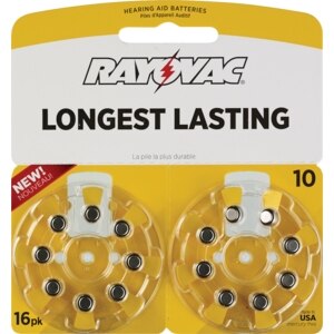 Rayovac World's Longest Lasting Mecury-Free Hearing Aid Batteries Size 10 Value Pack