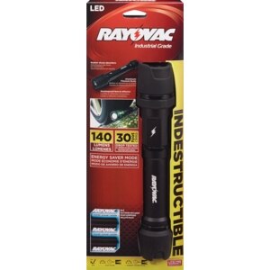 Rayovac Industrial Grade Indestructible LED Flashlight with 3-C Batteries
