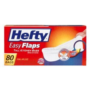 Hefty Easy Flaps Tall Kitchen Bags 13 Gallon
