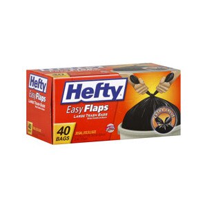 Hefty Easy Flaps Large Trash Bags 30 Gallon