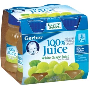 Gerber 100% White Grape from Concetrate Juice
