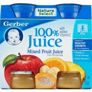 Gerber 100% Juice Mixed Fruit 4 Pack