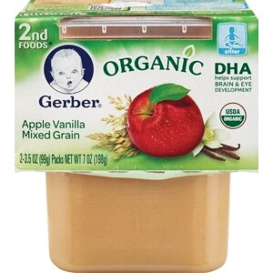 Gerber 2nd Foods Apple Vanilla Mixed Grain 2 Pack