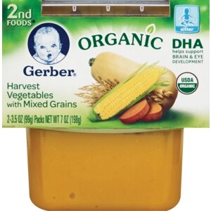 Gerber 2nd Foods Harvest Vegetables with Mixed Grains 2 Pack