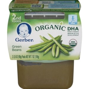 Gerber Organic Green Beans Snap On Lid 2 Pack