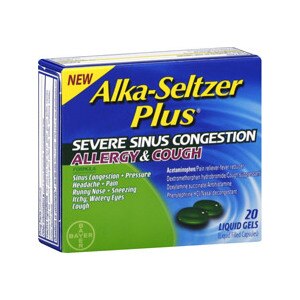 Alka-Seltzer Plus Sever Sinus Congestion Allergy & Cough Liquid Gels
