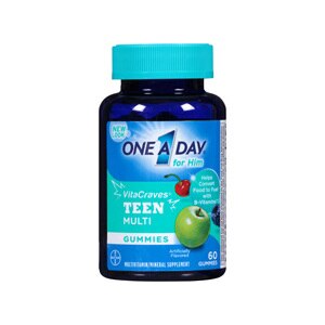 One A Day Teen for Him VitaCraves Multivitamin Gummies, 60ct