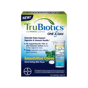 Trubiotics Daily Probiotic Supplement SmoothMint Chews