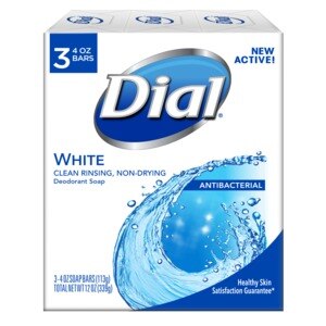 Dial Antibacterial Deodorant Soap White
