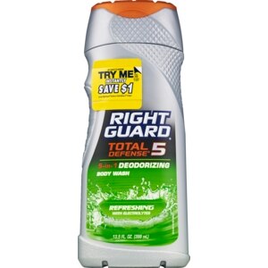 Right Guard Total Defense 5-in-1 Deodorizing Body Wash