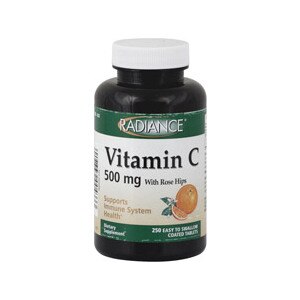 Radiance Vitamin C with Rose Hips Coated Tablets 500 mg