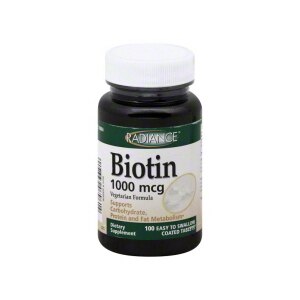 Radiance Biotin Vegetarian Formula Coated Tablets 1000 mcg