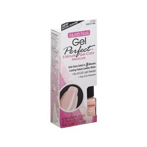 Nutra Nail Gel Perfect 5 Minute UV-Free Gel-Color Manicure, Sheer Pink 12750