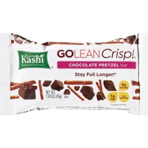 Kashi GO LEAN Crunchy - Barra de proteínas y fibras, Chocolate Pretzel