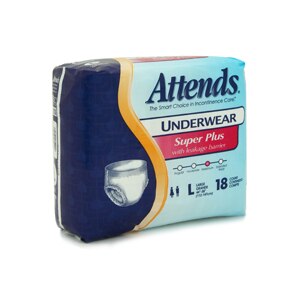 Attends Underwear Large, Super Plus Absorbency (44-58 Inches)