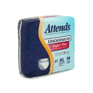 Attends Underwear XL, Super Plus Absorbency (58-68 Inches) Case