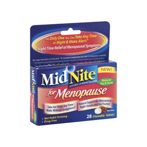 MidNite Nighttime Sleep Aid for Menopause Chewable Tablets Berry Flavor