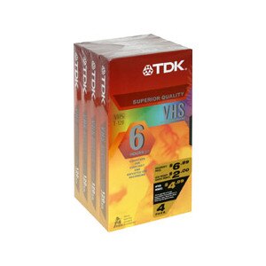 Vhs Videotape, T-120, 6 Hours, Standard Grade
