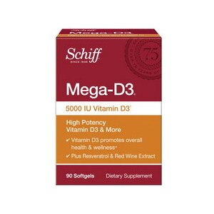 Schiff Mega-D3 Superior Strength Vitamin D3 5000 IU