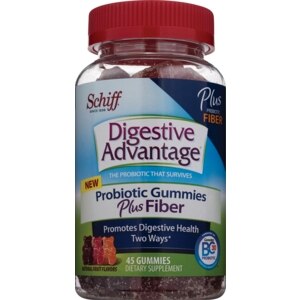 Schiff Digestive Advantage Probiotic Gummies plus Fiber