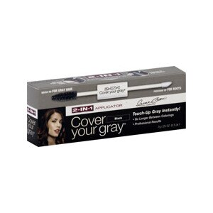 Irene Gari Cosmetics Cover Your Gray Temporary Hair Color 2-In-1 Applicator Black