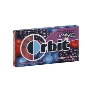 Orbit Sugarfree Gum Wildberry Remix