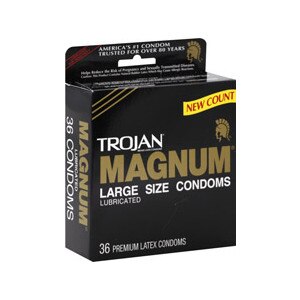 Trojan Magnum Condoms Large Lubricated Latex