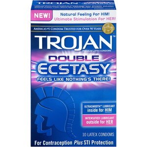 Trojan Double Ecstasy Latex Condoms
