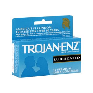 Trojan-Enz Condoms Lubricated Latex