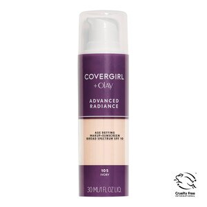CoverGirl Advanced Radiance Age-Defying Makeup SPF 10, 105 Ivory