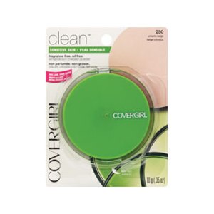 CoverGirl Clean Pressed Powder for Sensitive Skin Fragrance-Free Creamy Beige 250