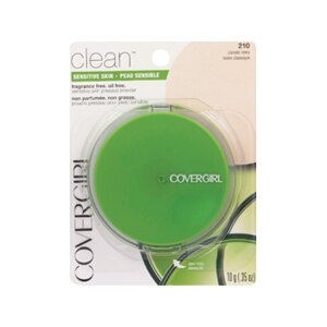 CoverGirl Clean Pressed Powder for Sensitive Skin Fragrance-Free Classic Ivory 210