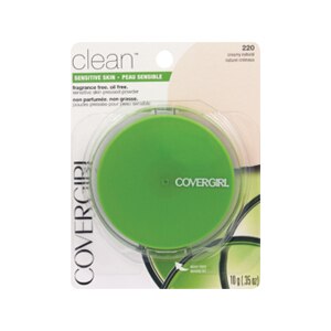 CoverGirl Clean Pressed Powder for Sensitive Skin Fragrance-Free Creamy Natural 220