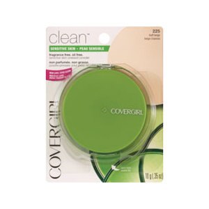 CoverGirl Clean Pressed Powder for Sensitive Skin Fragrance-Free Buff Beige 225