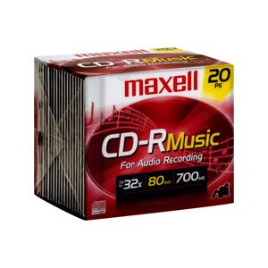 Maxell 80 Minute 700 MB CD-R Discs Music for Audio Recording