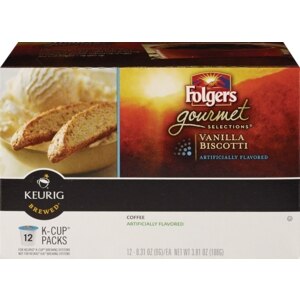 Folgers K-Cup® Pods Gourmet Selections Vanilla Biscotti, 12CT