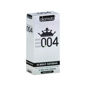 Okamoto Zero Zero Four 004 Almost Nothing Lightly Lubricated Latex Condoms