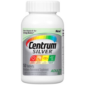 Centrum Silver Multivitamin/Multimineral Supplement Tablets