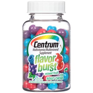 Centrum Flavor Burst Multivitamin/Multimineral Supplement Adult Chews