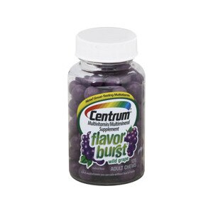 Centrum Flavor Burst Multivitamin/Multimineral Supplement Adult Chews Wild Grapes