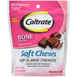 Caltrate Calcium & Vitamin D Soft Chews, Chocolate Truffle