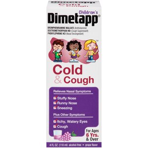Children's Dimetapp Cold & Cough Liquid Grape Flavor