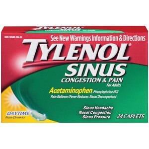 Tylenol Congestion & Pain Sinus Caplets Daytime