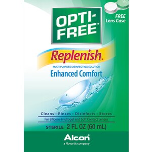 Alcon Opti-Free Replenish Retains Moisture for Enhanced Comfort