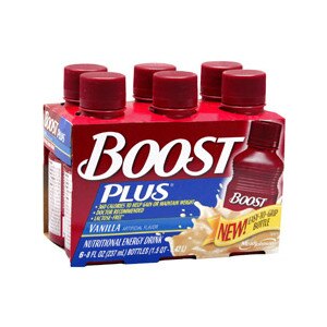 Boost Plus Nutritional Energy Drink 6-Pack 8-Ounce Bottles Vanilla Case