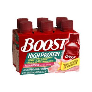 Boost High Protein Nutritional Energy Drinks Strawberry Case
